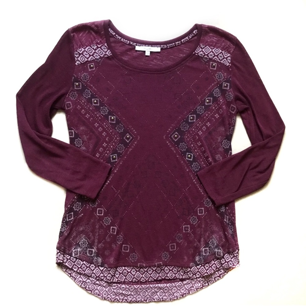 Miss Me 3/4 Length Bohemian Top S